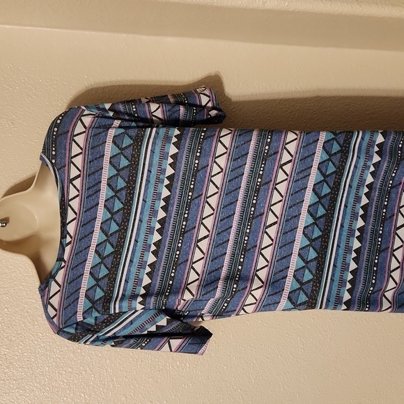 LuLaRoe Striped Womens Dress Large - Picture 4 of 4